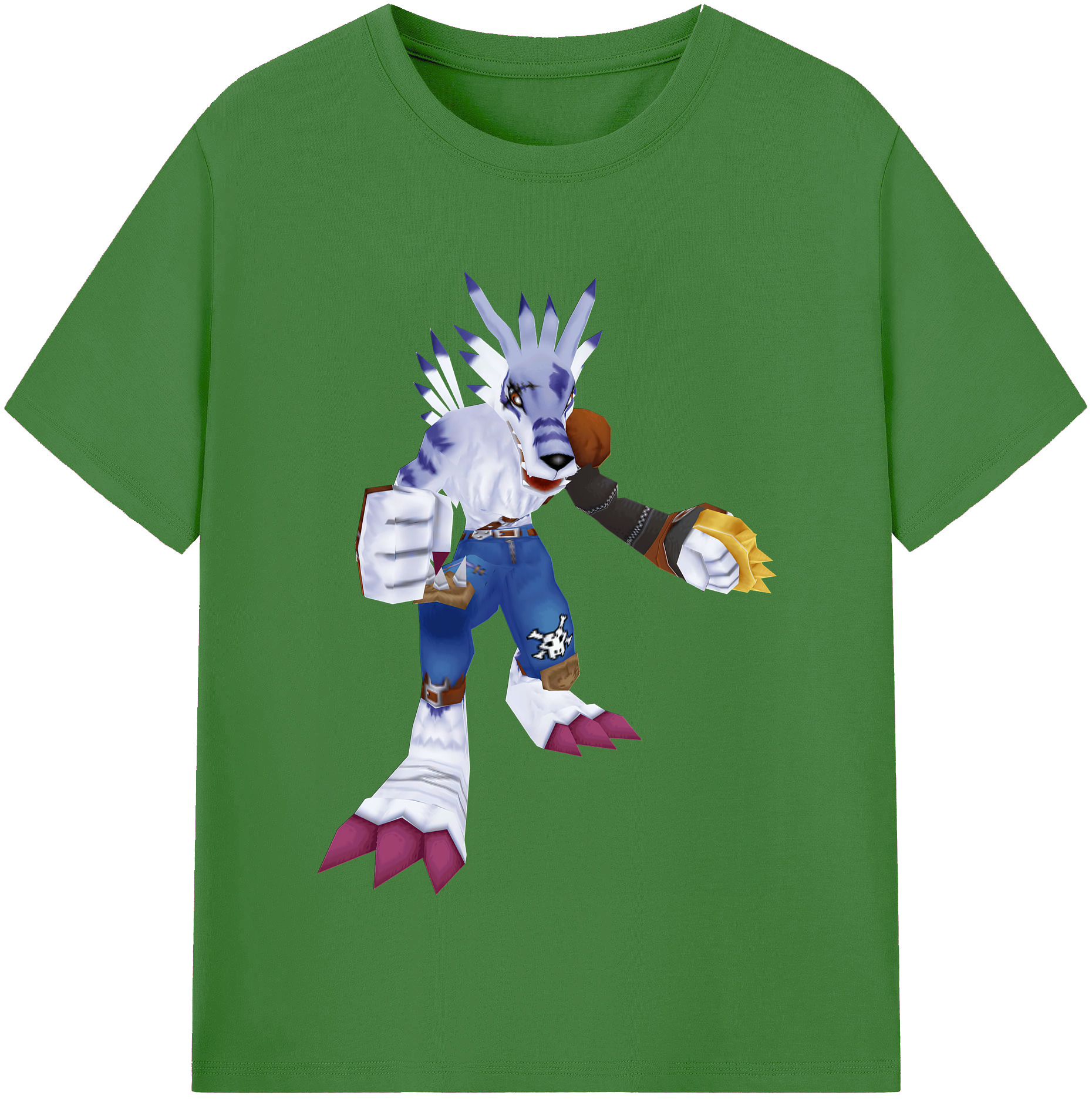 （画像用） Digimon デジタルモンスター/デジモン レディースカジュアルプリントTシャツ（綿100％）